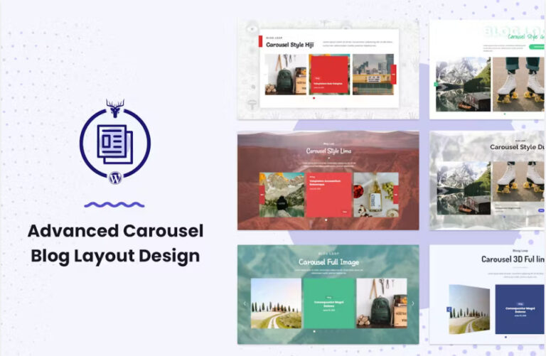 Advanced Carousel Blog Layout Design