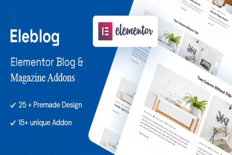 Elementor Newspaper, Magazine and Blog Addons