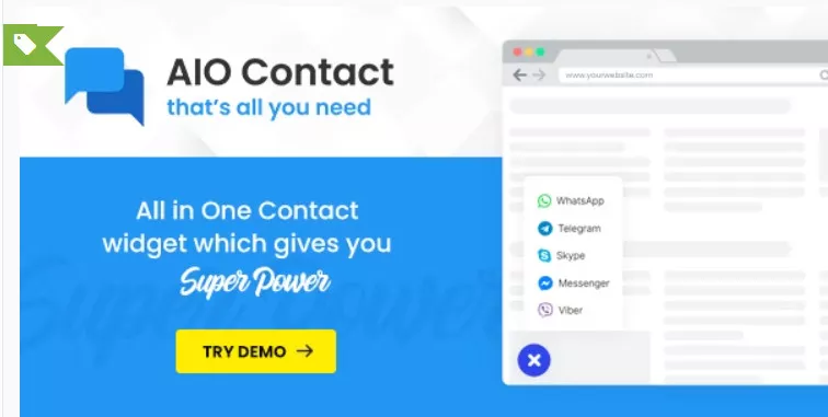 AIO Contact - All in One Contact Widget