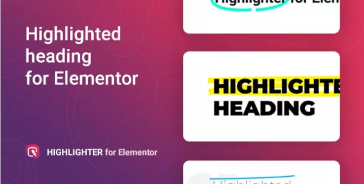 Highlighter – Highlighted heading for Elementor