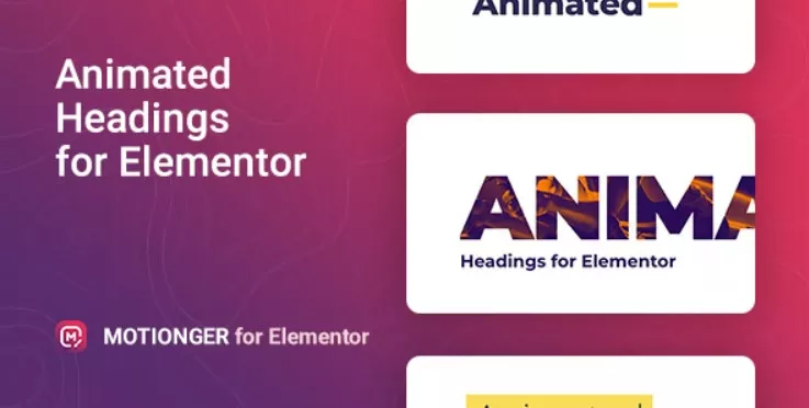 Motionger – Animated Heading for Elementor