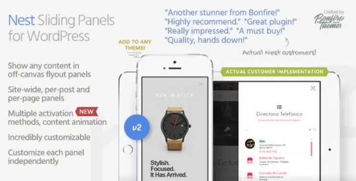 Nest - Flyout Sliding Panels for WordPress